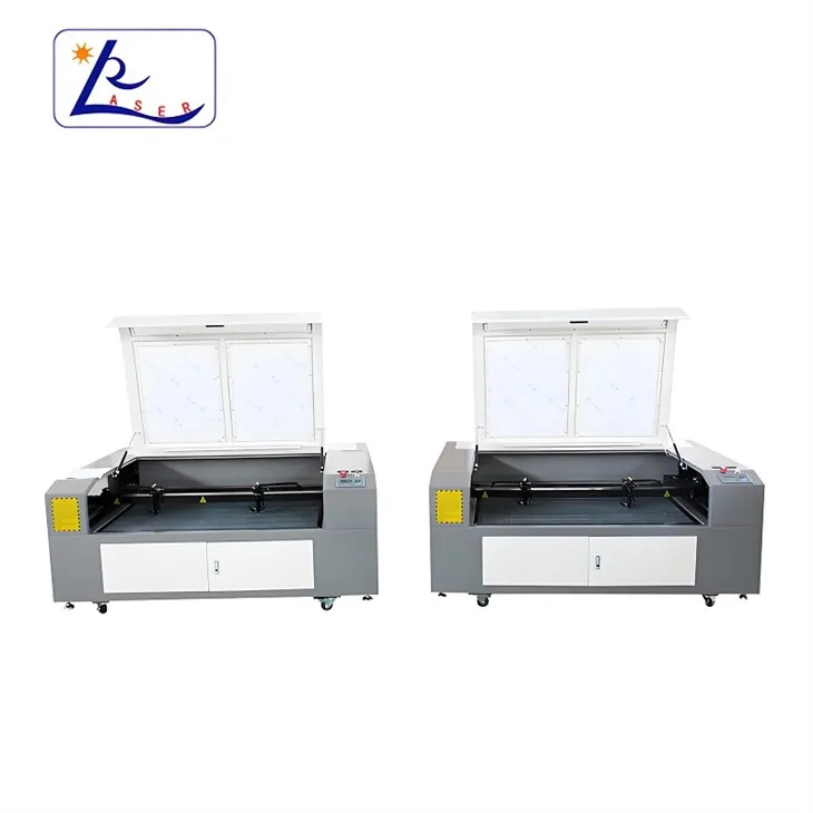 Two cutting heads cnc laser machine